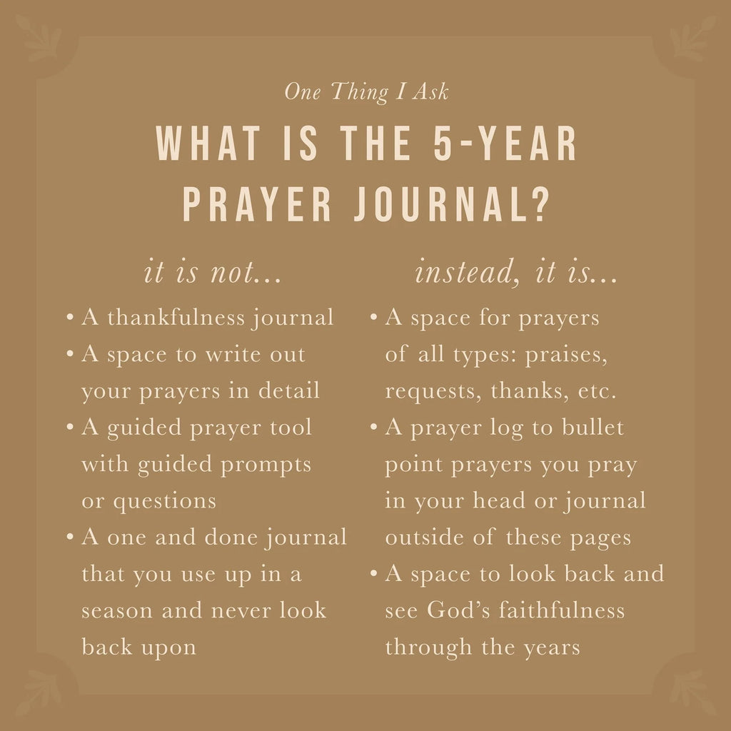 5 Year Prayer Journal Versailles