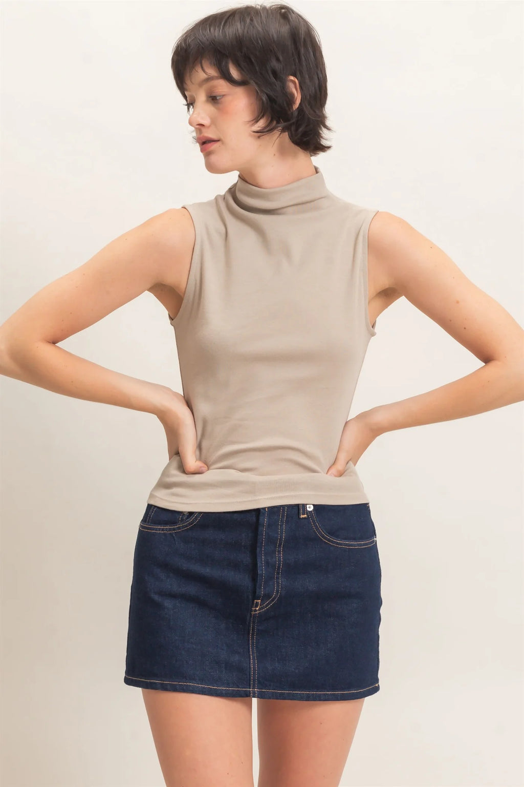 Toasted Mock Neck