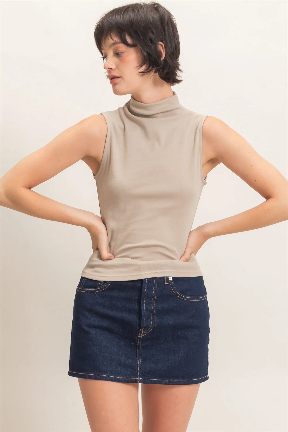 Toasted Mock Neck