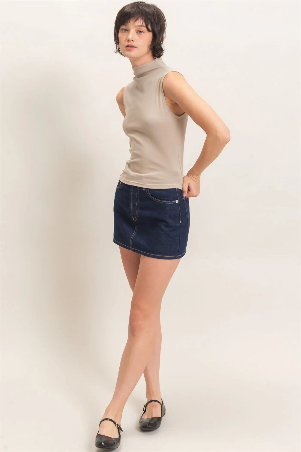 Toasted Mock Neck
