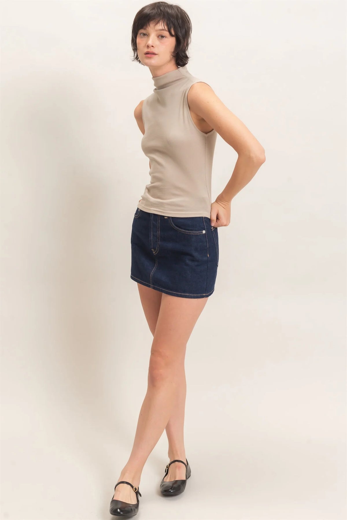 Toasted Mock Neck