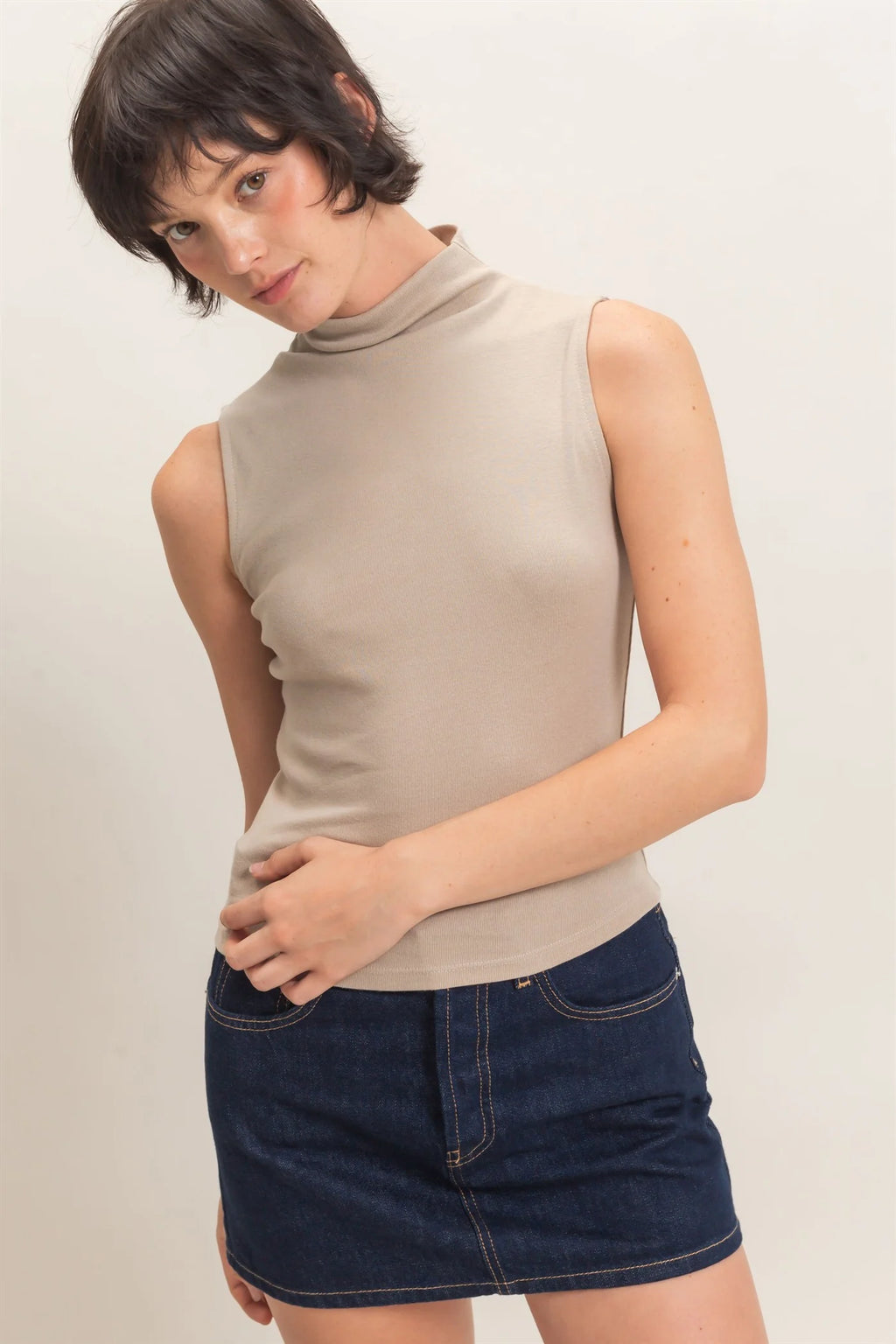 Toasted Mock Neck