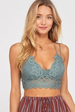 Load image into Gallery viewer, Double Strapped Scalloped Lace Bralette
