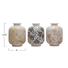Load image into Gallery viewer, Terracotta Vase with Pattern
