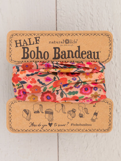 Half Boho Bandeau - Blush Floral