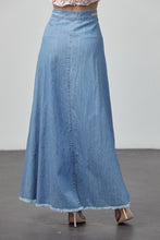 Load image into Gallery viewer, Denim Slit Maxi Skirt
